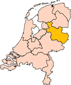 Poziția regiunii Provincia Overijssel