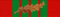 Croix de guerre con palma di bronzo - nastrino per uniforme ordinaria