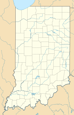 ബട്ടർ‌നട്ട് ഹിൽ is located in Indiana