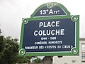 Placo Coluche en Parizo