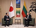 Japonijos premjeras su Lietuvos prezidentu