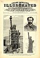 Frank Leslie's Illustrated Newspaper, viser innvendig jernkonstruksjon i Frihetsgudinnen i New York, konstruert av Eiffel, 1886