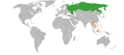 Bản đồ vị trí Russia và Vietnam