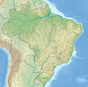 Map showing the location of Serra dos Órgãos National Park
