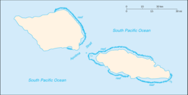 Poloha na mape Samoy