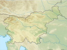 Ľubľana na mape Slovinska