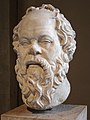 Sokrato biustas, rom. kopija, Luvras.