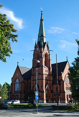Umeå stads kyrka i september 2010