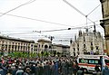 Piazza del Duomo during the 92ª adunata nazionale of alpini to Milan.