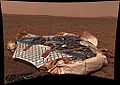 Fotografia de la plataforma d'aterratge d'una mission d'exploracion de Mart
