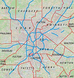 Johns Creek is located in Metro Atlanta