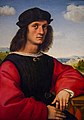 Portrait vum Agnolo Doni, (1506), Galerie Palatine (Palazzo Pitti), Florenz