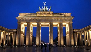 Brandenburška vrata v Berlinu, nacionalni simbol Nemčije in njene enotnosti