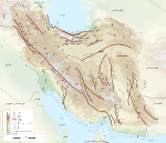 نقشه گسل‌های مهم ایران