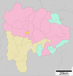 昭和町位置図