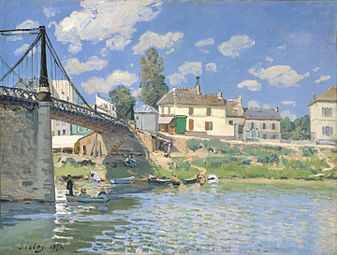 Alfred Sisley, Le Pont de Villeneuve-la-Garenne (1872).