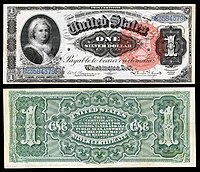 $1 (Fr.217) مارتا واشنگتن