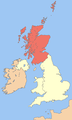 Alternate Scotland in the UK locator map
