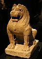 Antic lleó guardià de pedra al museu de Shanghai