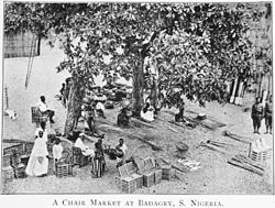 A chair market at Badagry in 1910