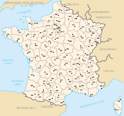 Francuske regije i departmani