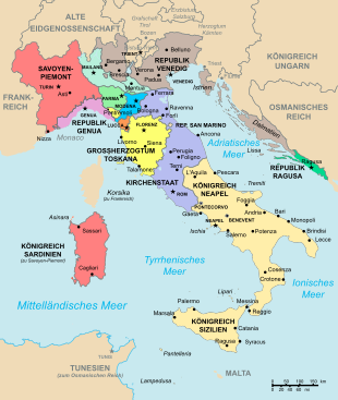 Italien im Jahr 1796