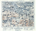 с.Черничин на німецькій військовій мапі з 1915 року