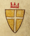 Герб Балдуїна І (Historia Anglorum, 1259)