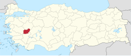 Kaart van Uşak