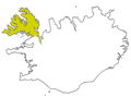 Västfjordarna, den isländska region varifrån handskrifterna med pidginspråket kommer.