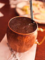 A Moscow Mule in the traditional copper mug