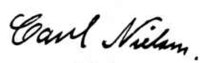 Carl Nielsens namnteckning