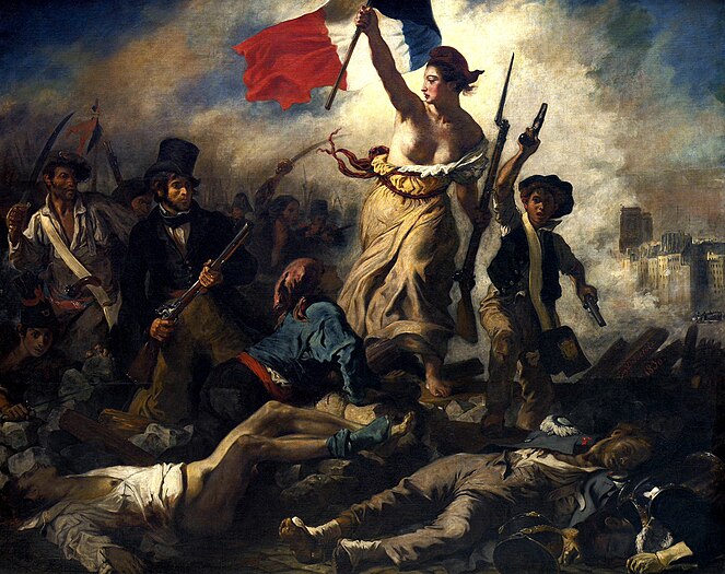 Liberty Leading the People by Eugène Delacroix - 1830.