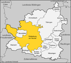 Розташування Роттенбург-ам-Неккар