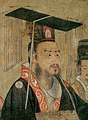 Liu Bei of Shu wearing the mianguan