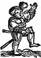 Kind mit Steckenpferd, Holzschnitt von 1542