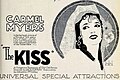 The Kiss, 1921. Avec Carmel Myers