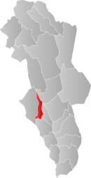 ヘードマルク県におけるハーマル市の位置