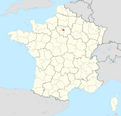 Разположение на Вал дьо Марн във Франция