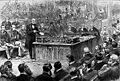 William Ewart Gladstone under en debatt i underhuset 1886