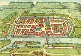 Napohlad města z lěta 1617