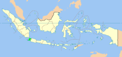 موقعیت بانتن در اندونزی