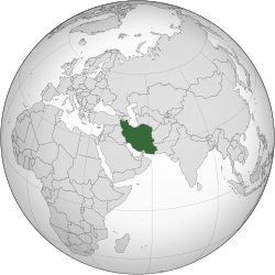 Location of ايران