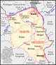 Rheinhessen mit den beiden Landkreisen sowie den kreisfreien Städten