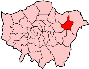 Лондонский боро Баркинг и Дагенем на карте