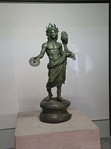 Dieu lare, bronze, époque gallo-romaine.
