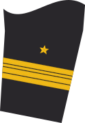 Ärmelabzeichen der Jacke (Dienstanzug) eines Fregattenkapitäns (Truppendienst)