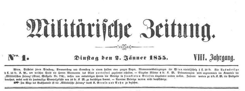 File:Militärische Zeitung vom 2. Januar 1855.jpg