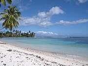 南太平洋サモアにあるウポル島の海岸