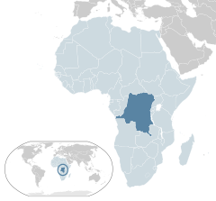 Położenie Demokratycznej Republiki Konga